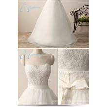 Bandage Bow Sash Lace Appliques A-Line Romantic Angel Wedding Dress